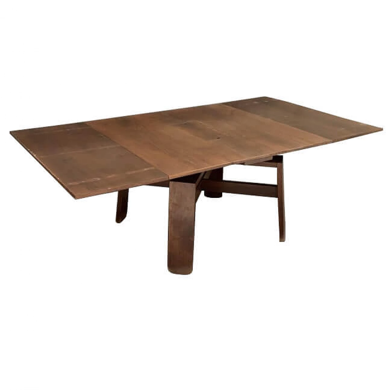 Tavolo 612 allungabile in legno di noce di Silvio Coppola per Bernini, anni '60 1208991