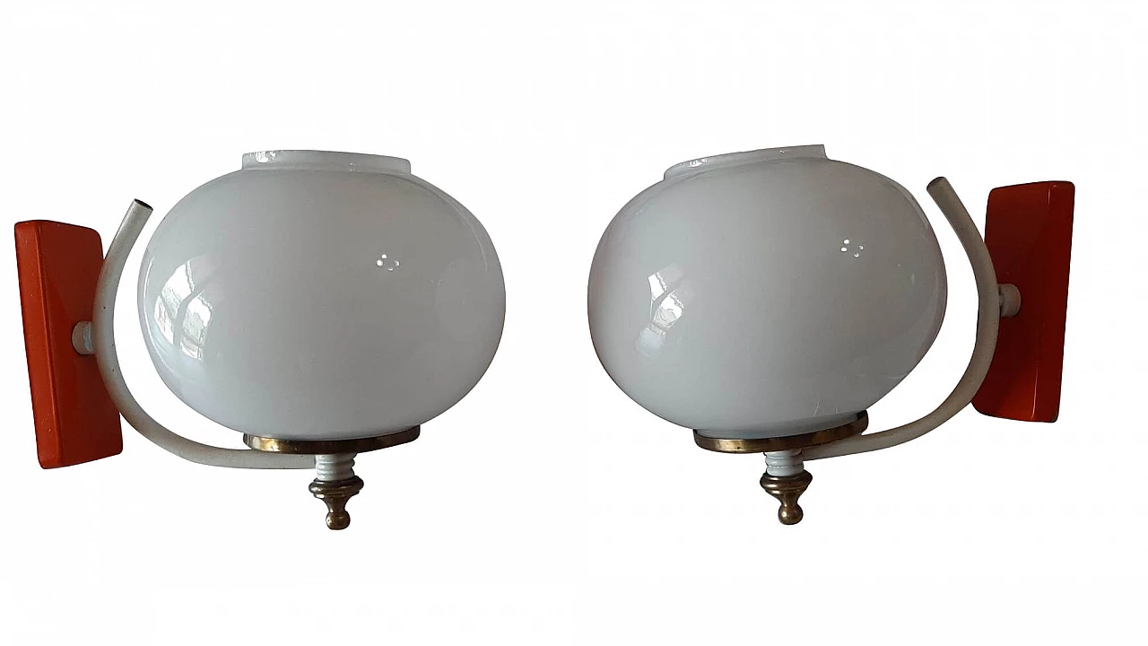 Pair of wall lamps, 60s 1209397