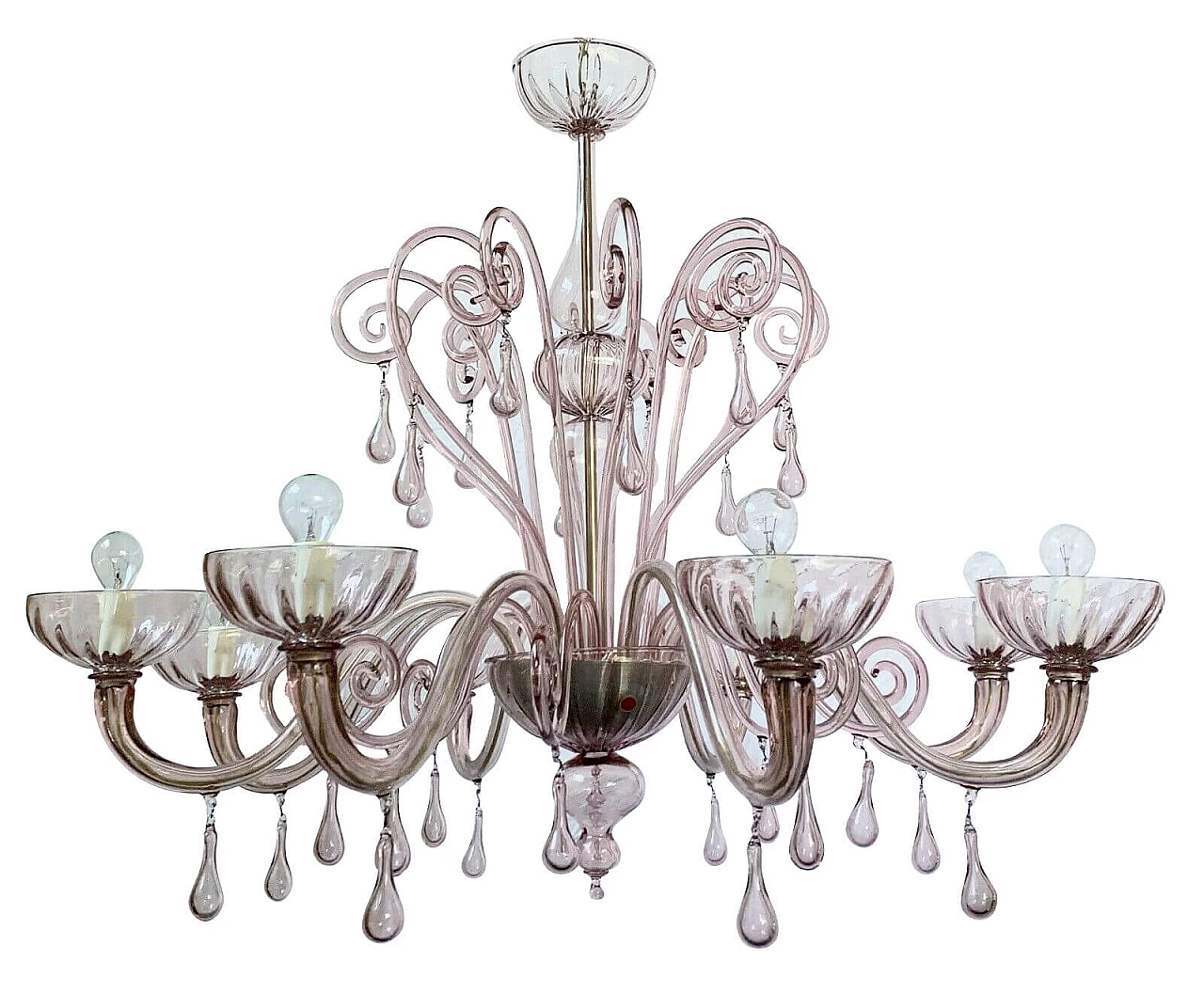 Murano glass chandelier by Cesare Toso, 90s 1209409