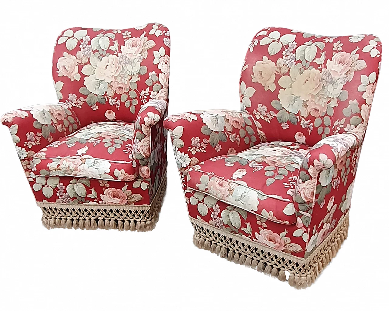 Pair of armchairs, 50s 1209417