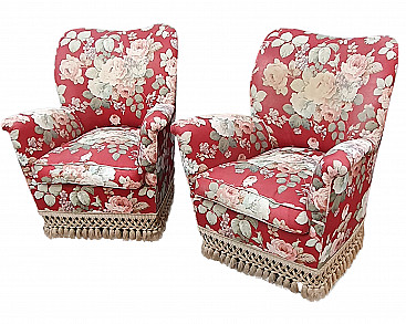 Pair of armchairs, 50s