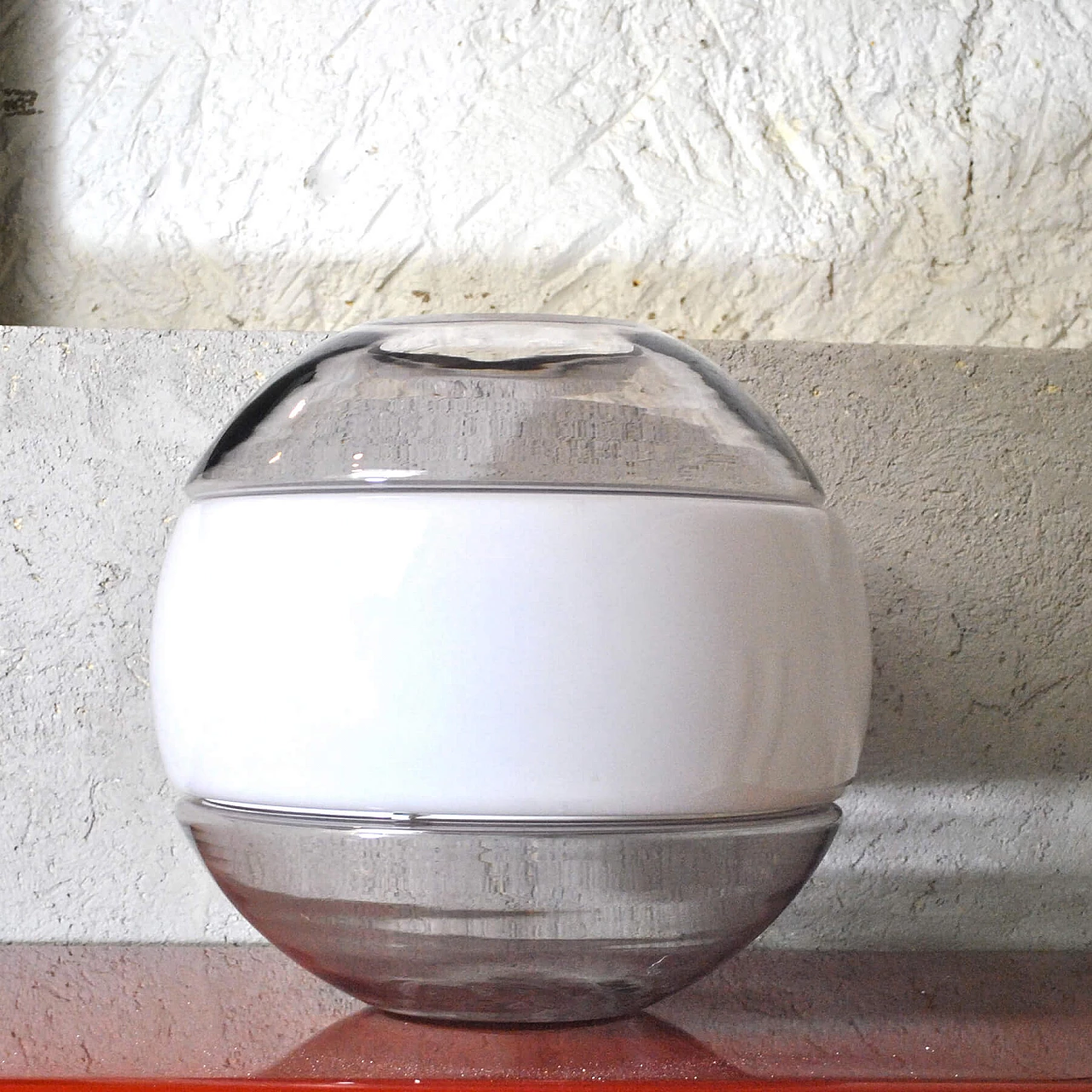 Lampada vaso in vetro di Murano di Mazzega, anni '60 1209527