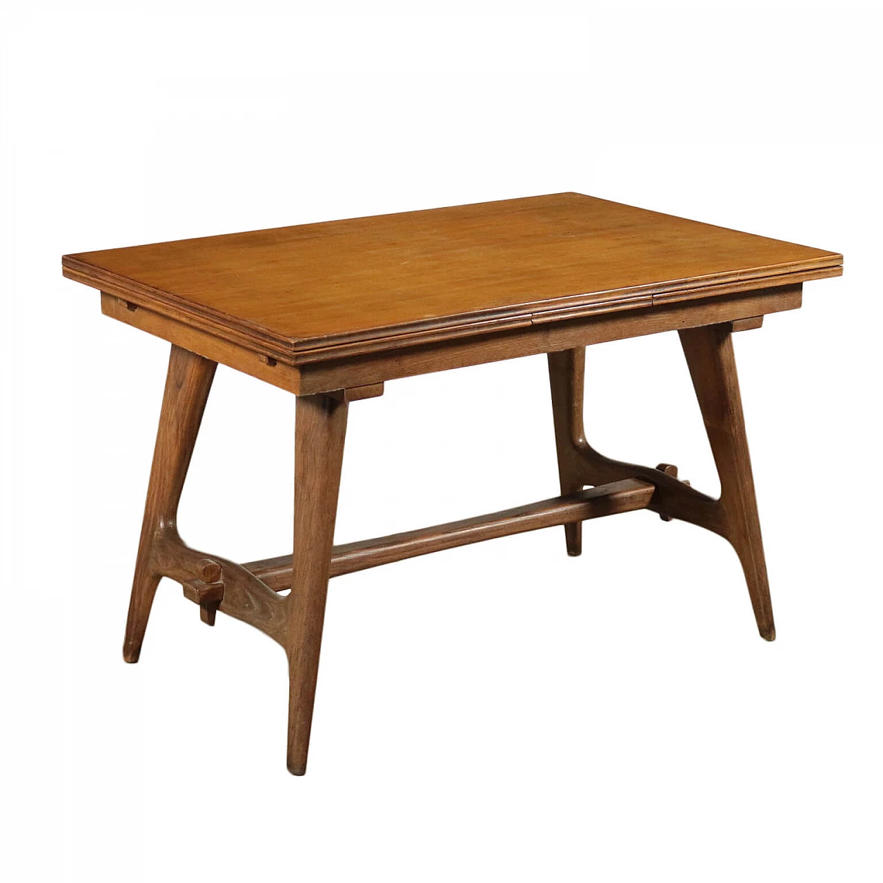 Extending table in solid oak, 50s 1209790