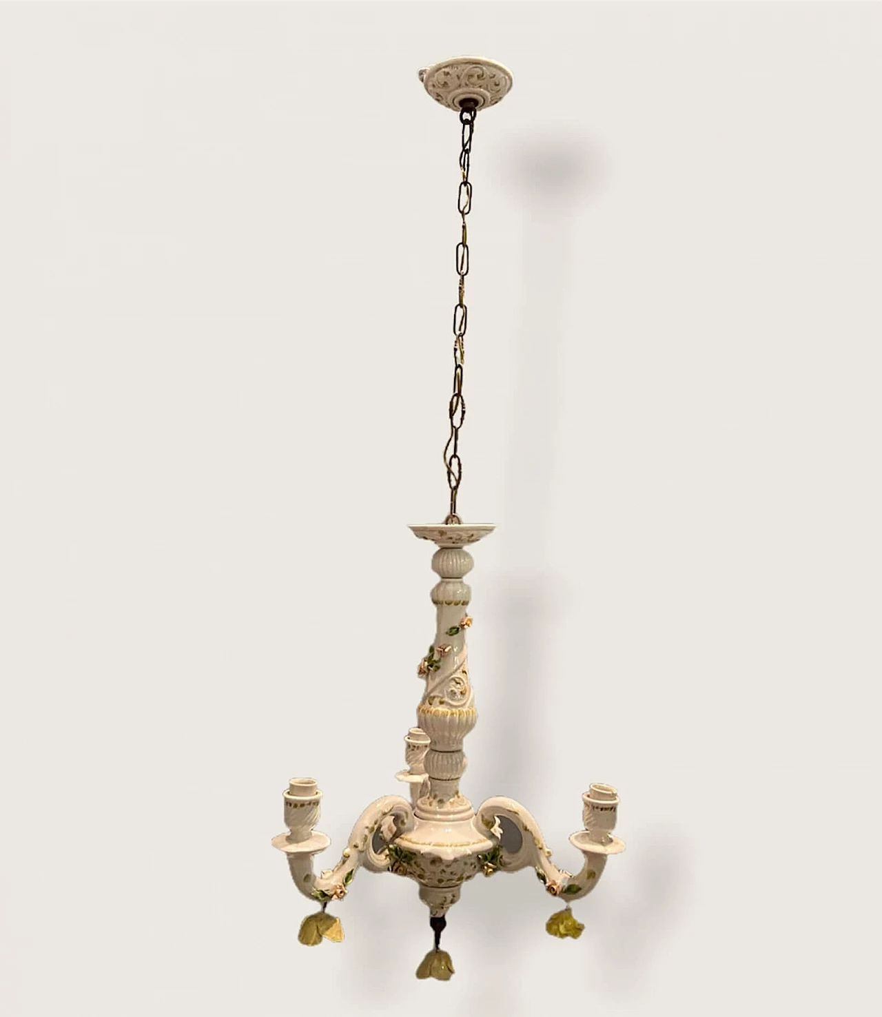 Chandelier in porcelain, 60s 1209823