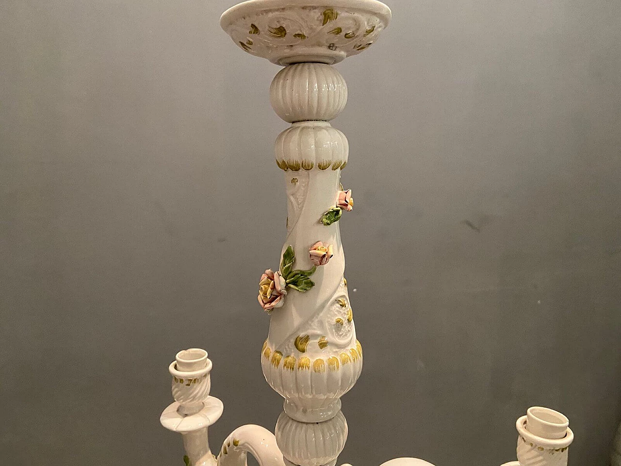 Chandelier in porcelain, 60s 1209826