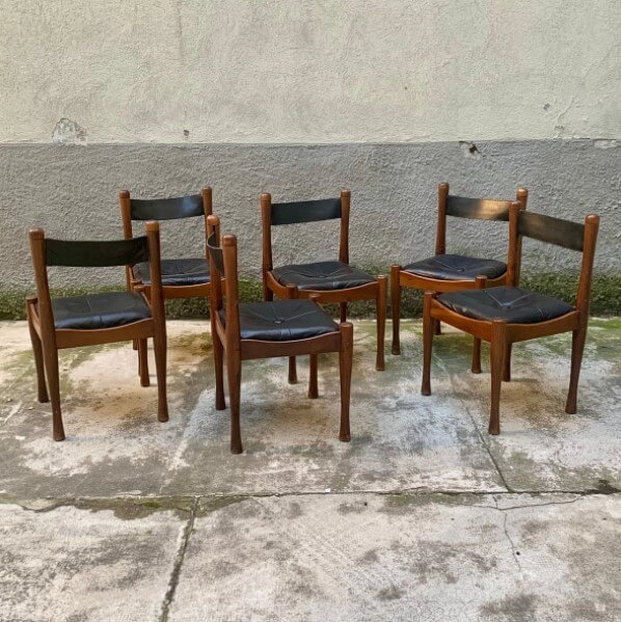 6 Dining chairs by Silvio Coppola for Bernini, 60s 1209937