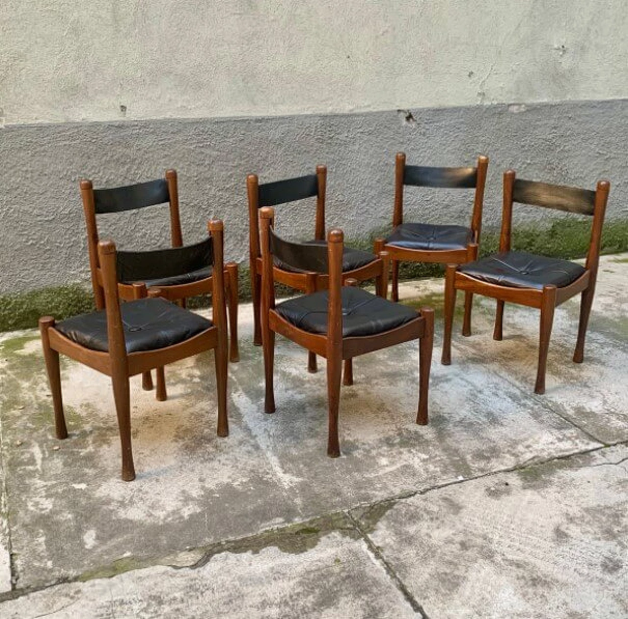 6 Dining chairs by Silvio Coppola for Bernini, 60s 1209940