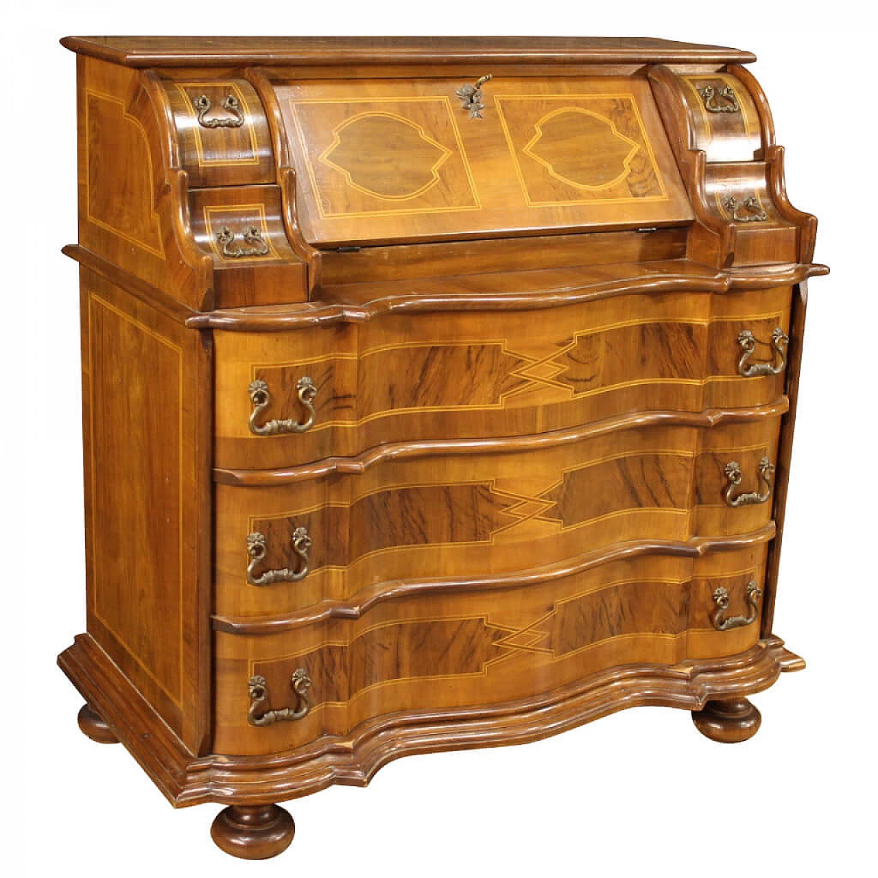 Great Italian limelight chest wit flap desk, 20th century 1210028