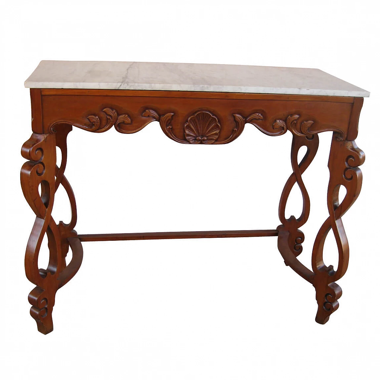 Consolle Liberty in legno con piano in marmo, anni '10 1210045