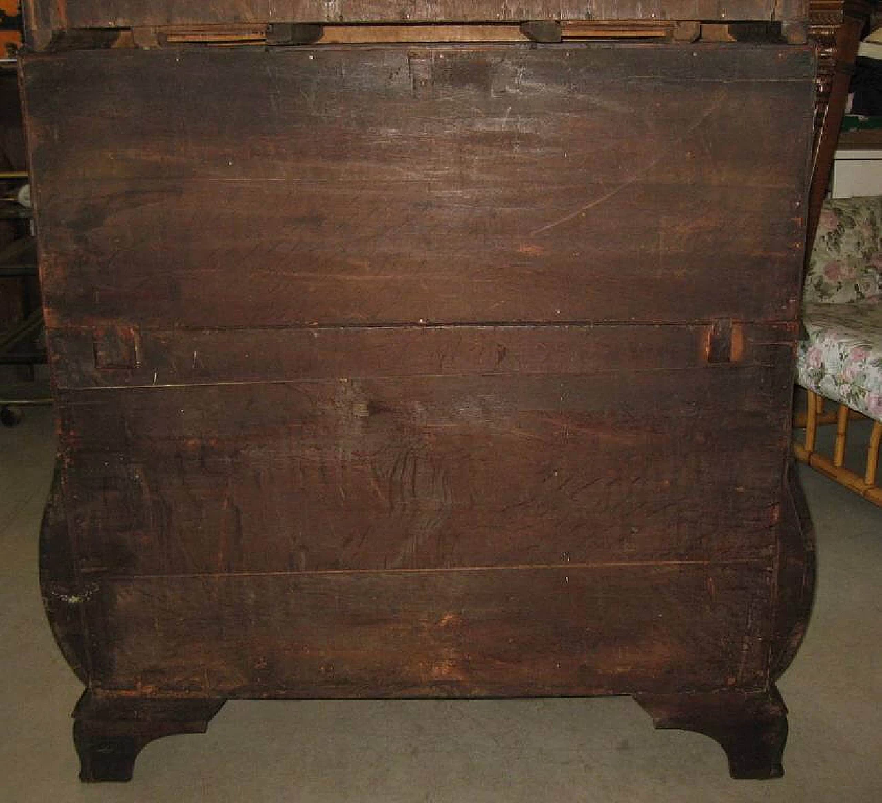 English folding table with riser, early 1800s 1210186