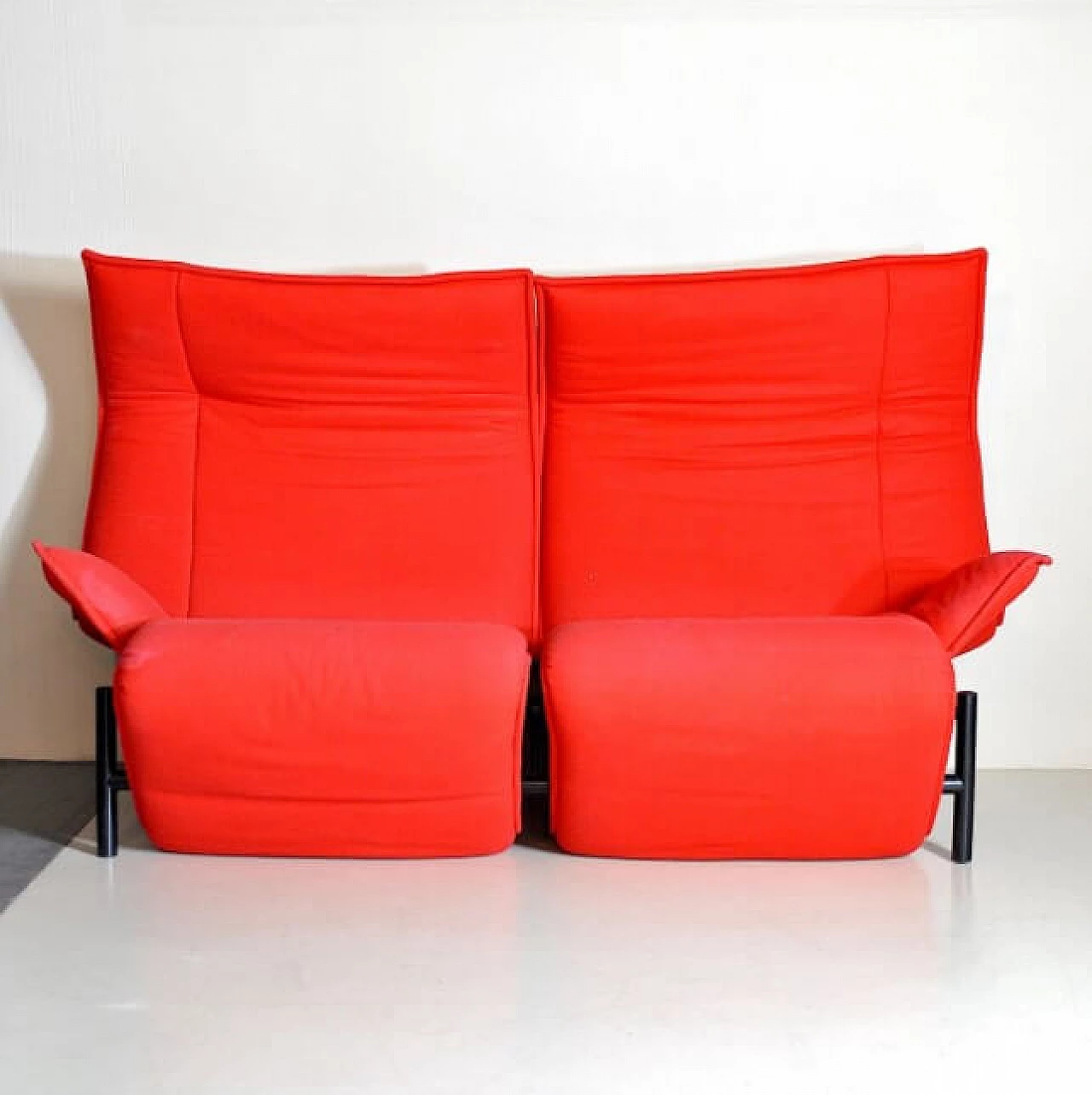 Two-seater fabric sofa by Vico Magistretti for Cassina, 80s 1210433