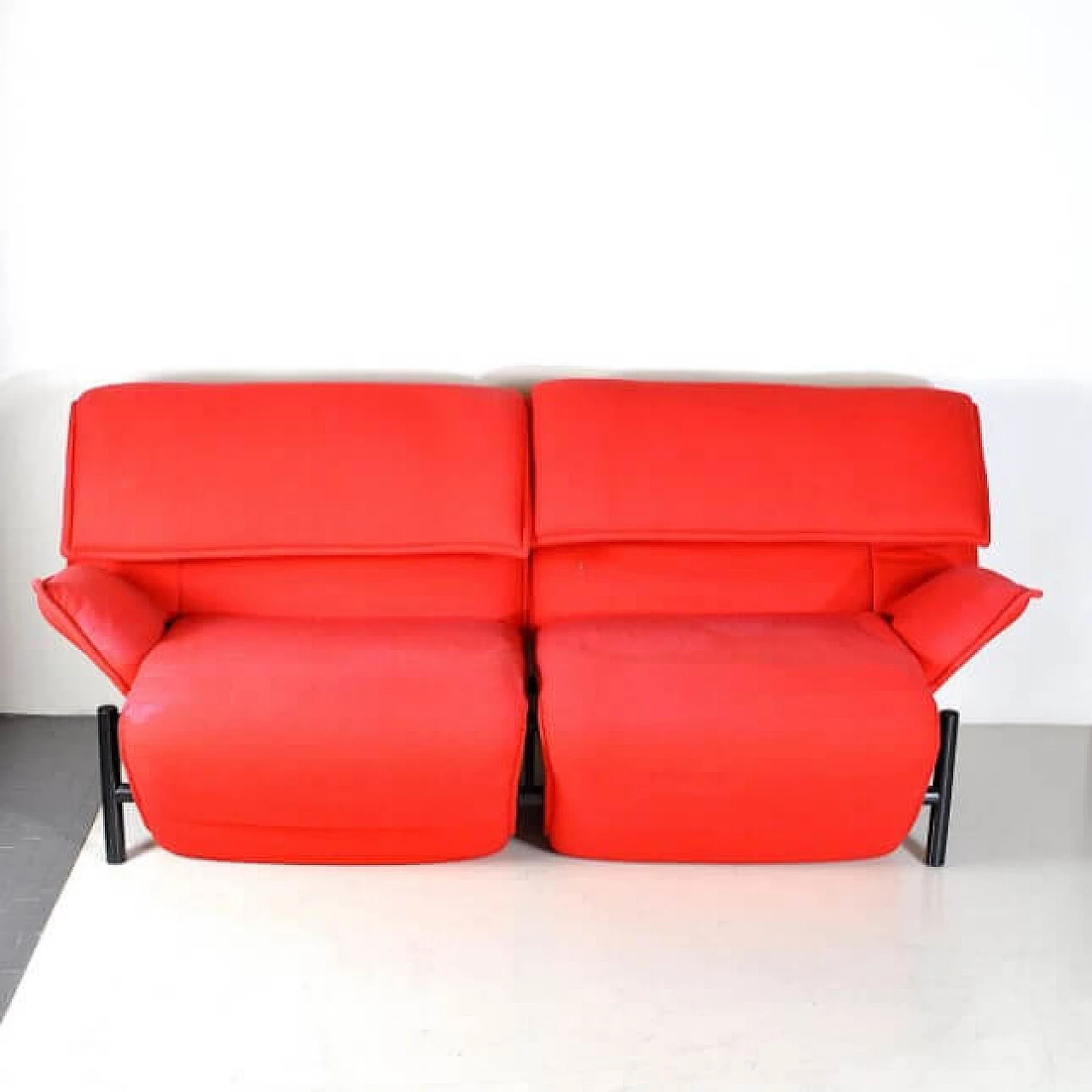 Two-seater fabric sofa by Vico Magistretti for Cassina, 80s 1210437