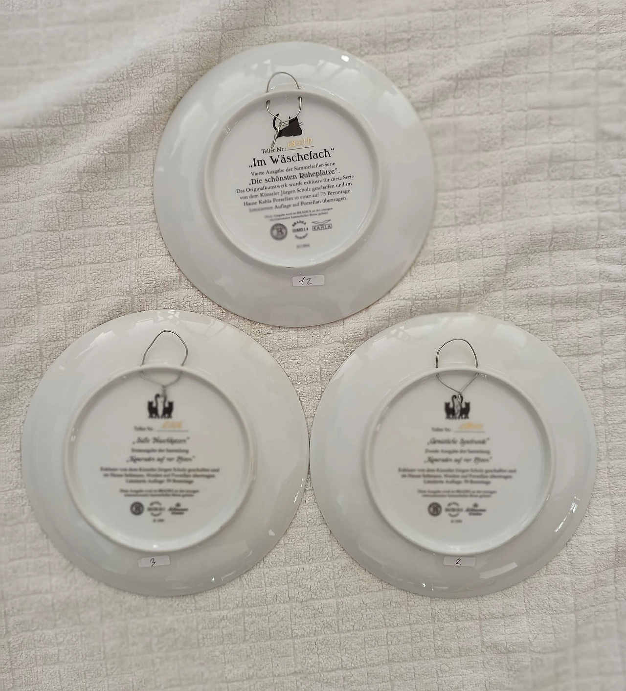 Piatti da parete in ceramica serie Gatti di Kunstler Jurgen Scholz per Bradex, anni '60 1210999