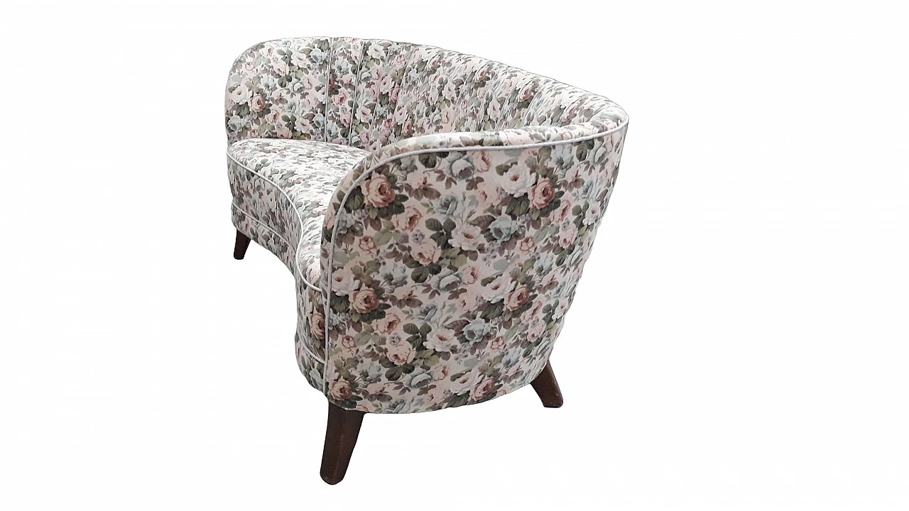 Divano curvo danese di Slagelse Mobelvaerk, anni '40 1211299