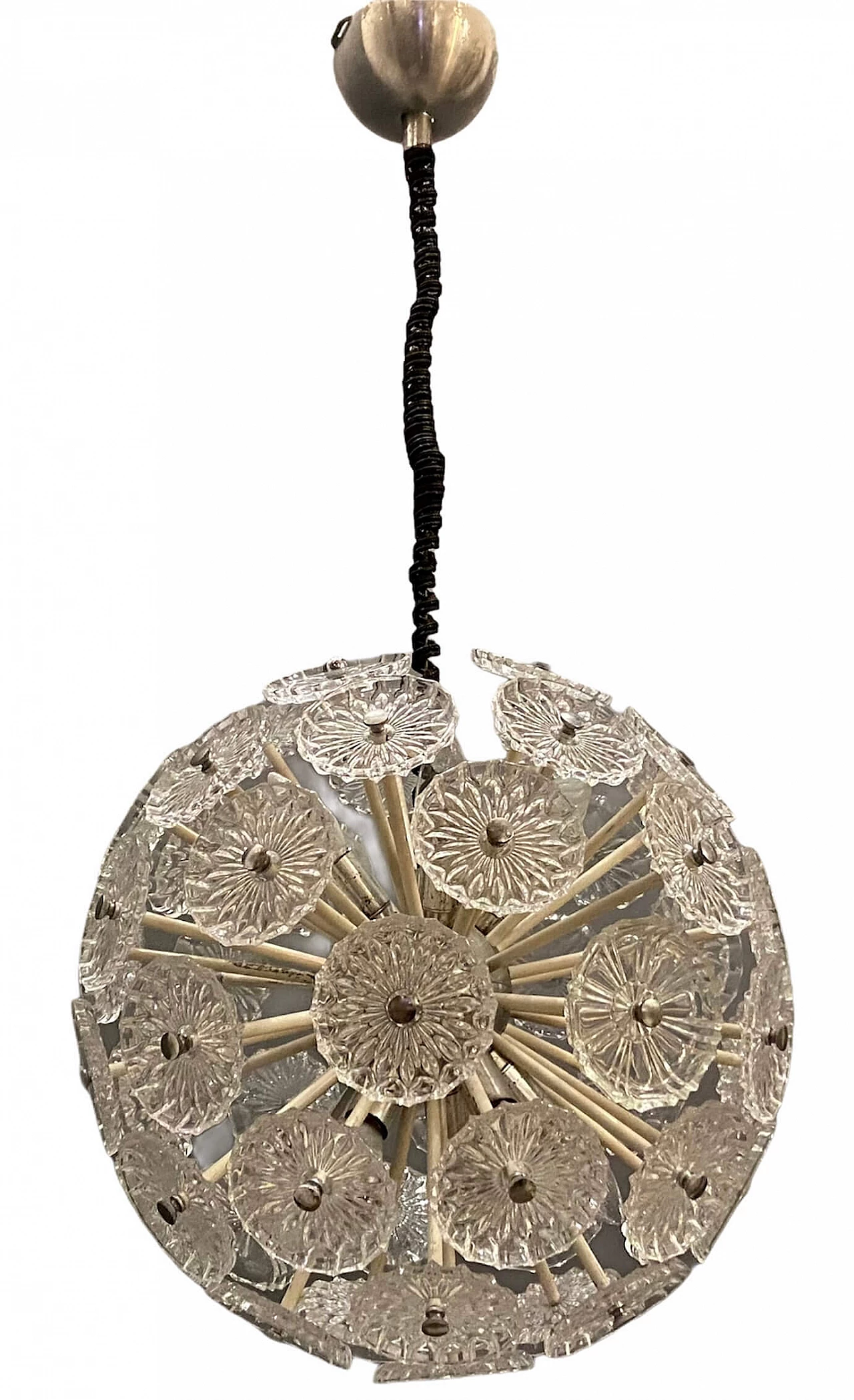 Lampadario Sputnik in vetro, anni '70 1211410