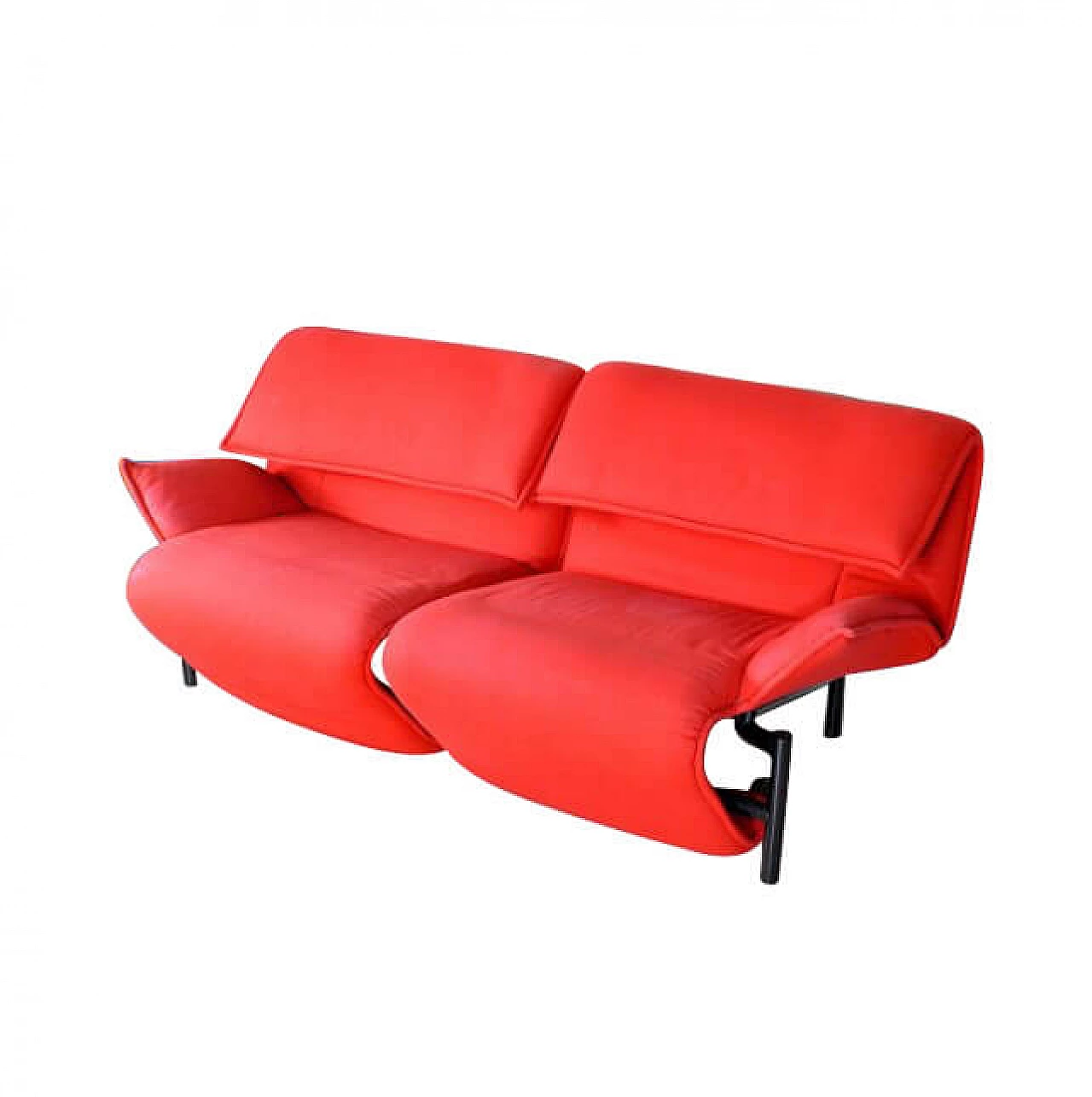 Two-seater fabric sofa by Vico Magistretti for Cassina, 80s 1211546
