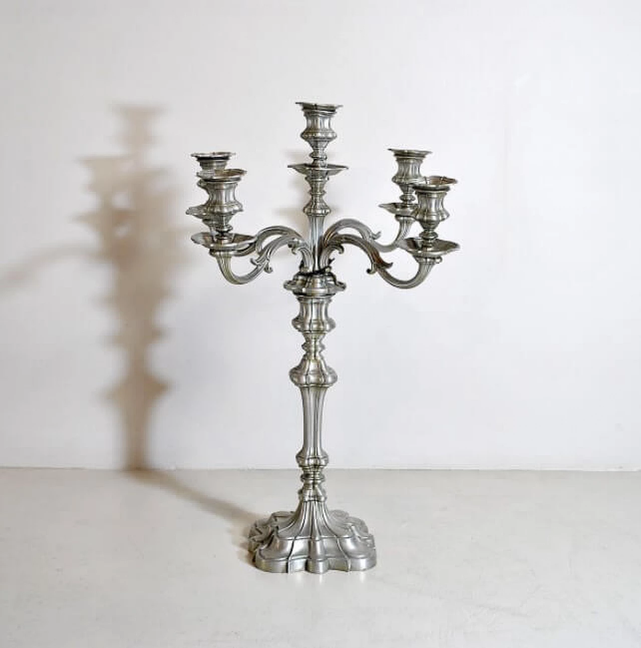 5-armed pewter candleholder, 40s 1211774