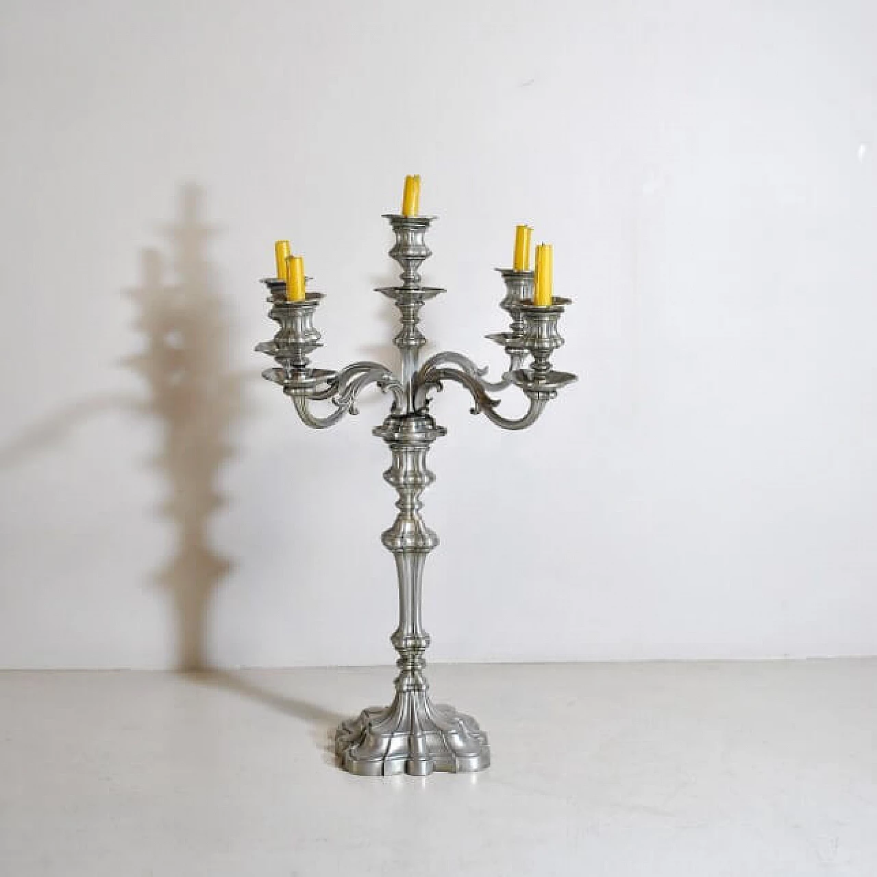 5-armed pewter candleholder, 40s 1211775