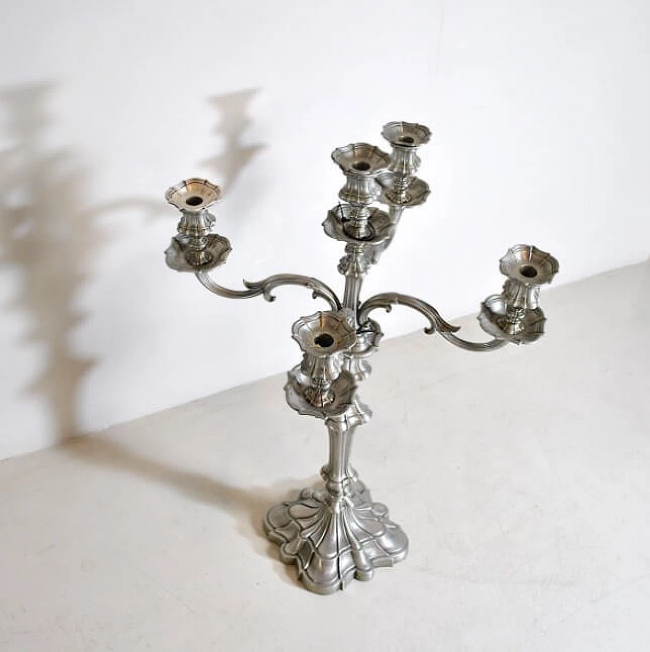 5-armed pewter candleholder, 40s 1211778