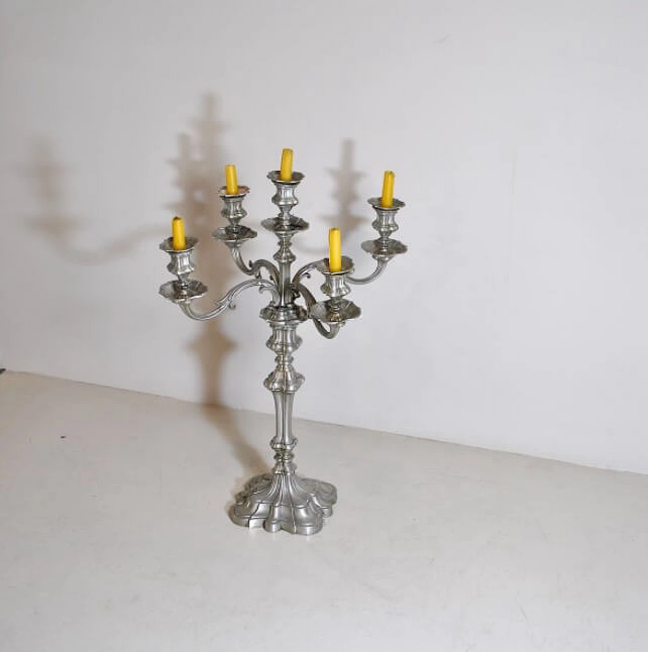 5-armed pewter candleholder, 40s 1211780