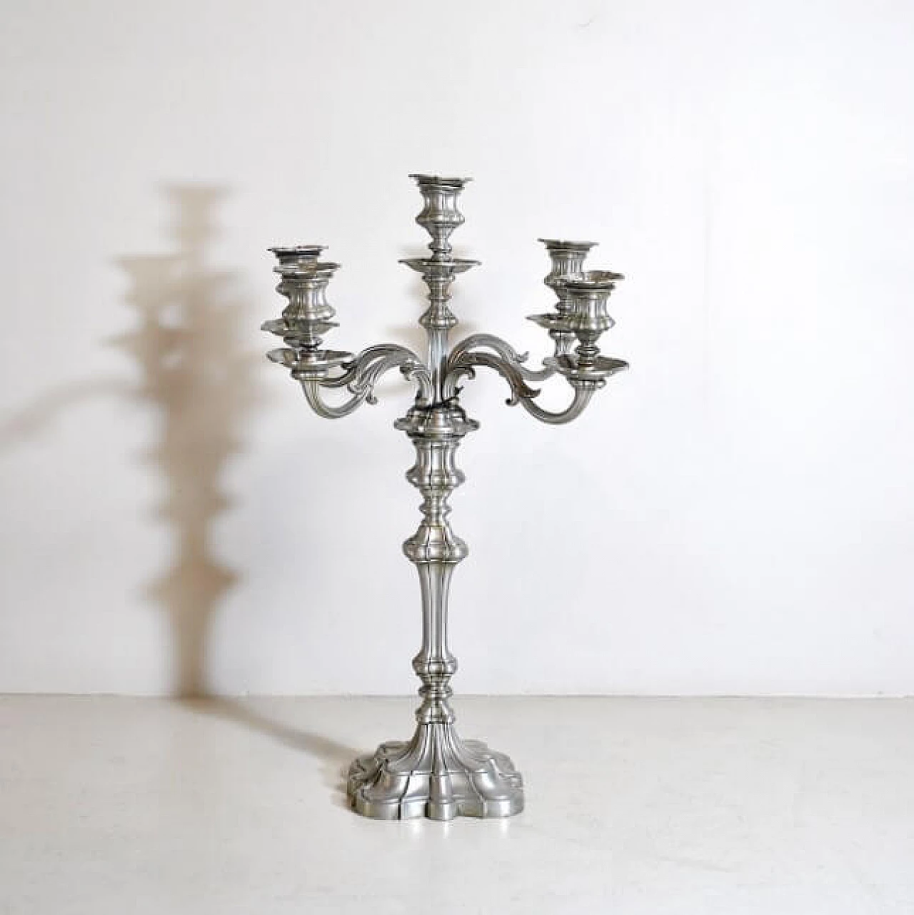 5-armed pewter candleholder, 40s 1211781