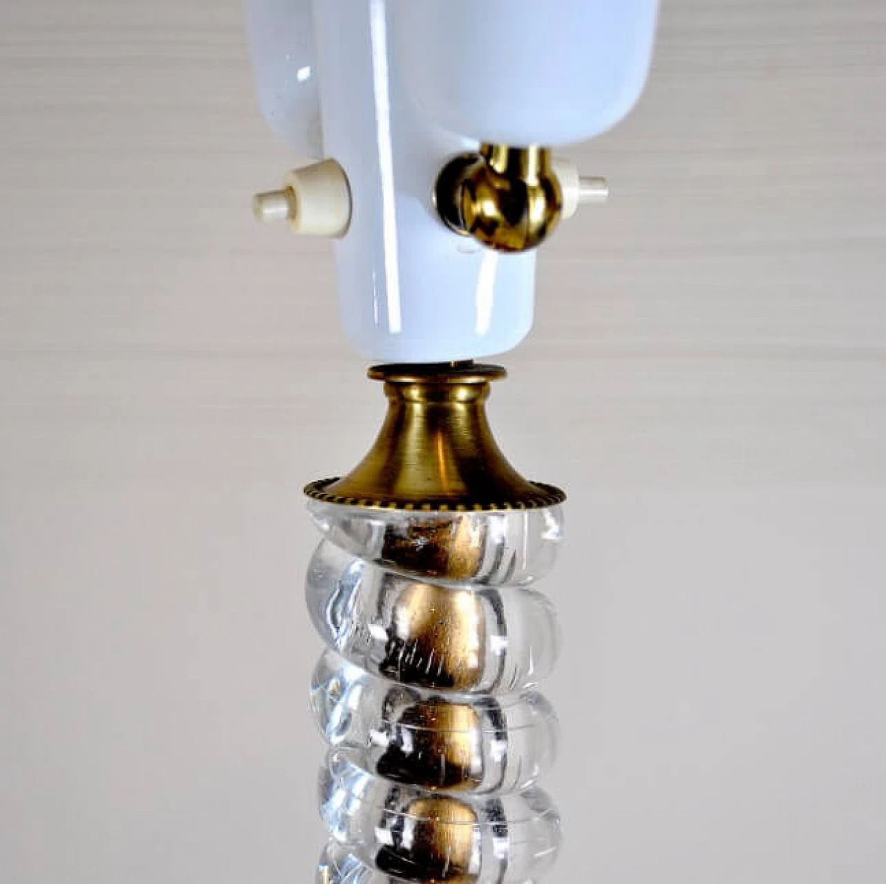 Floor lamp in brass and Murano glass by Barovier & Toso, 40s 1211906
