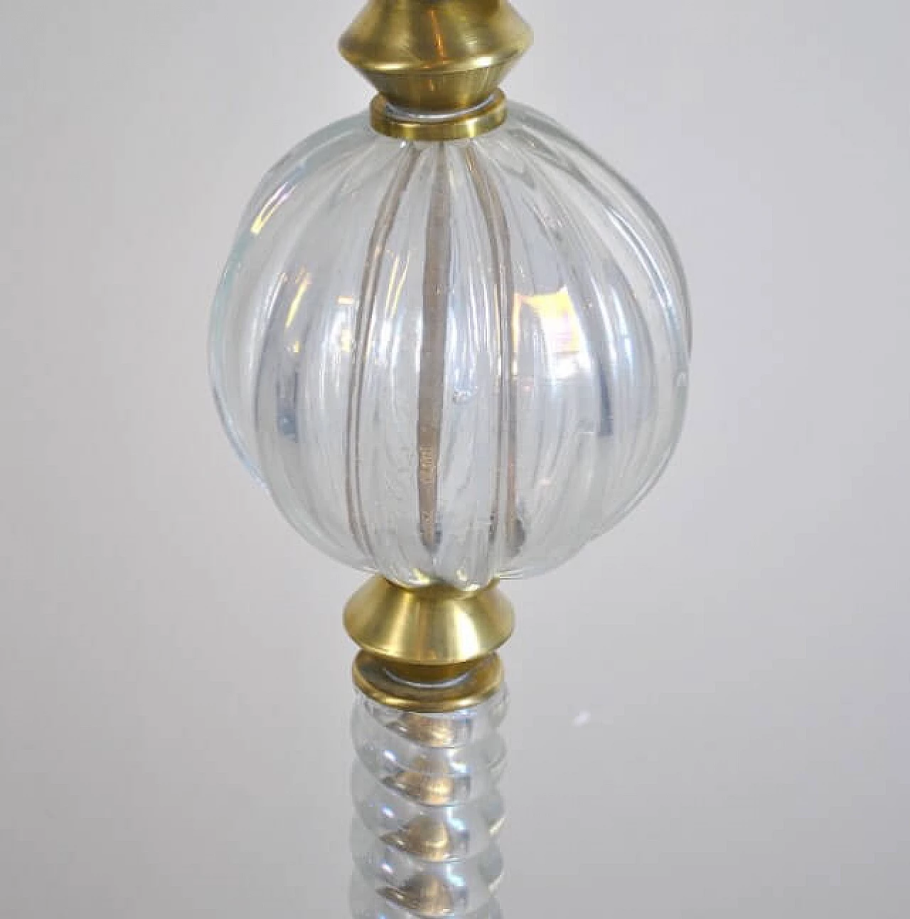 Floor lamp in brass and Murano glass by Barovier & Toso, 40s 1211909