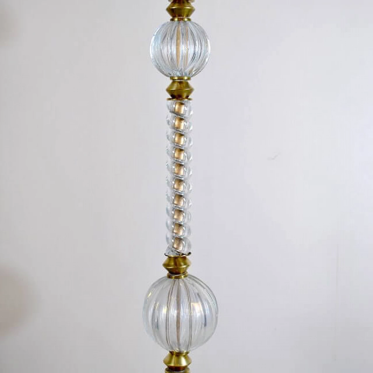 Floor lamp in brass and Murano glass by Barovier & Toso, 40s 1211911