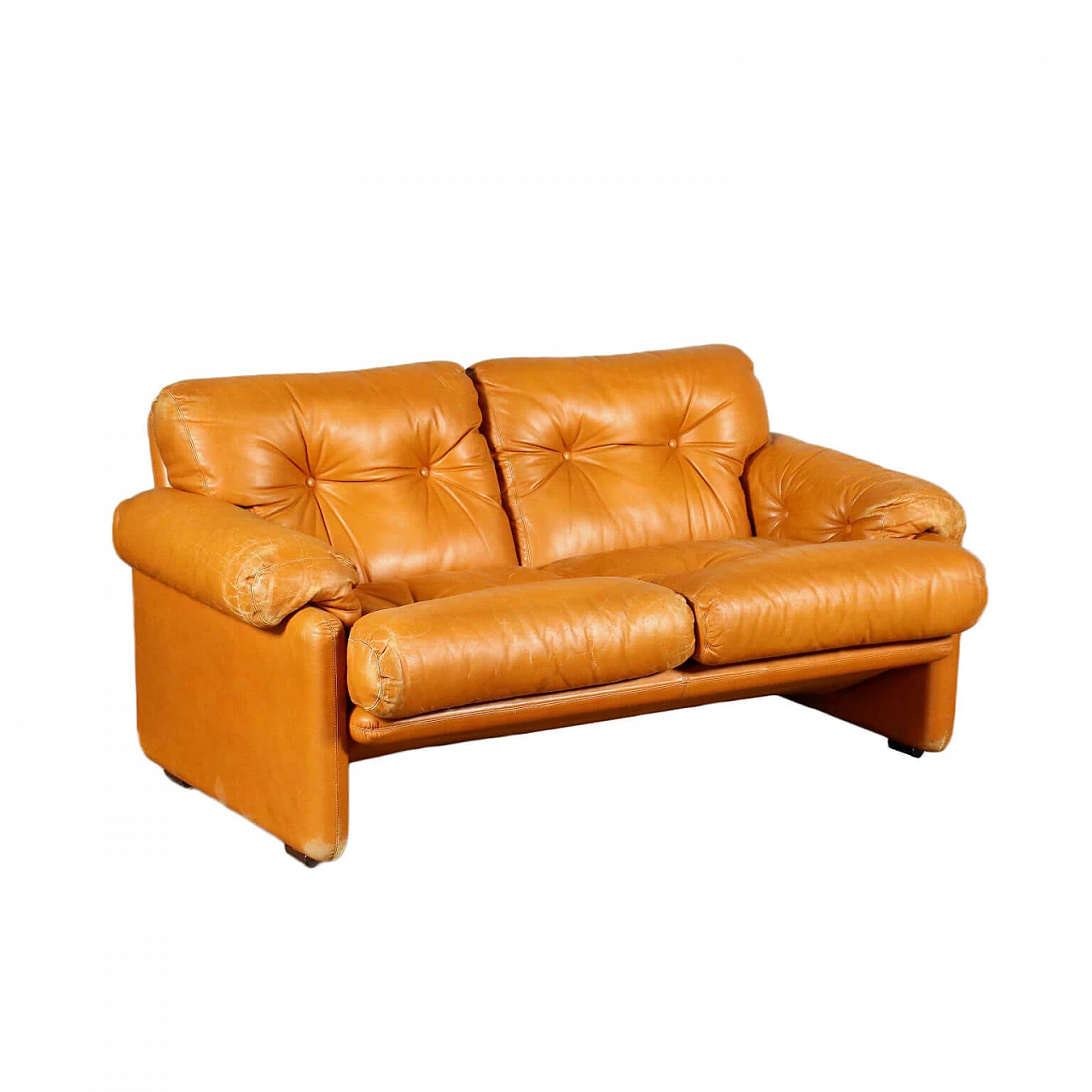 Coronado leather sofa by Tobia Scarpa for B&B, 70s 1212176