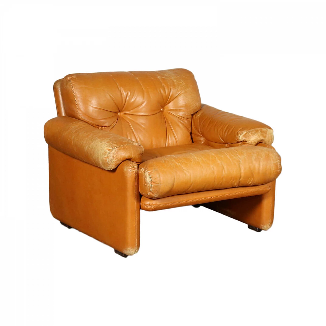 Coronado leather armchair by Tobia Scarpa for B&B, 70s 1212187