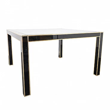 Pierre Cardin style lacquered dining table, 80s