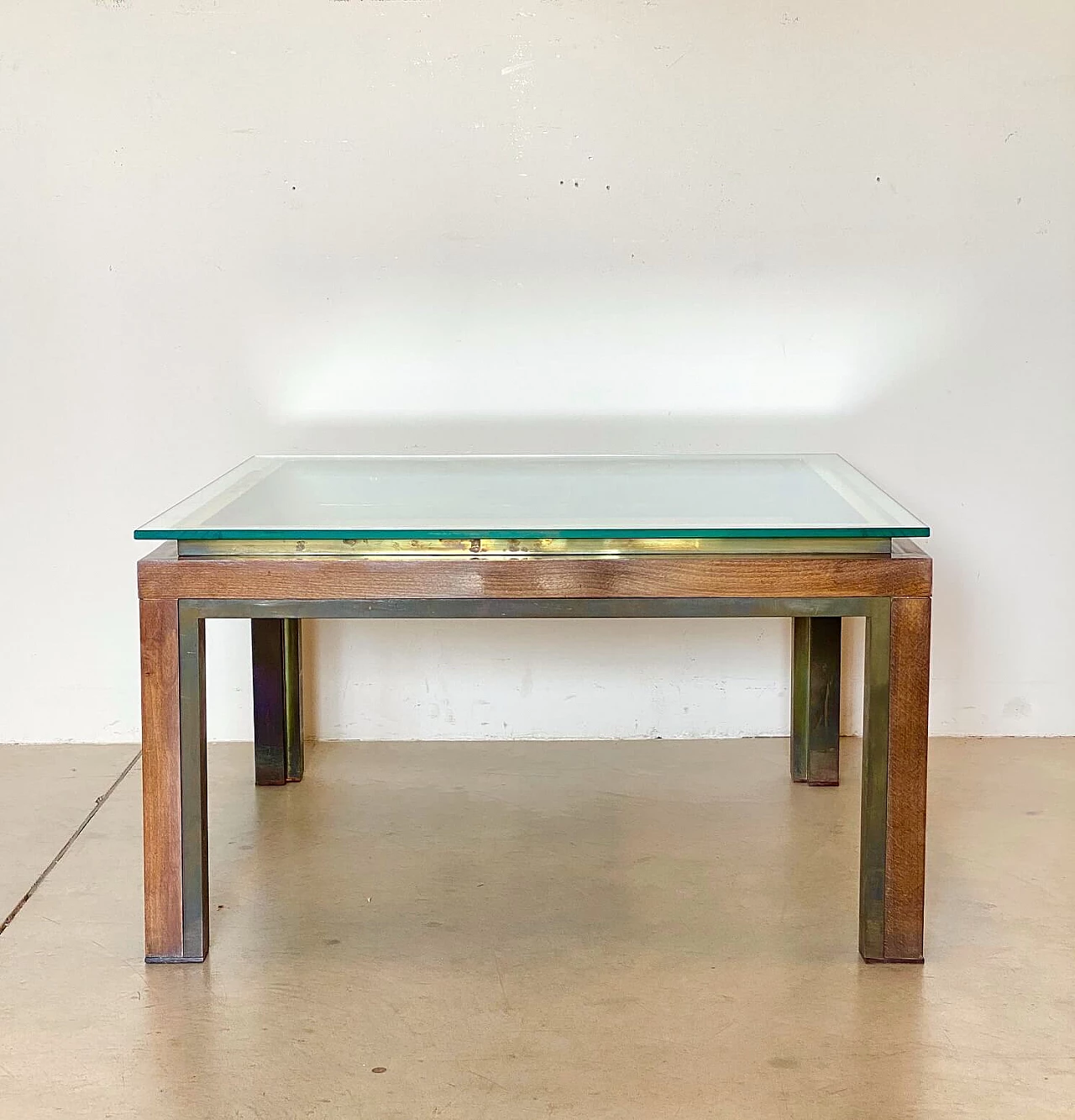 Coffee table with glass top, 1960s 1212641