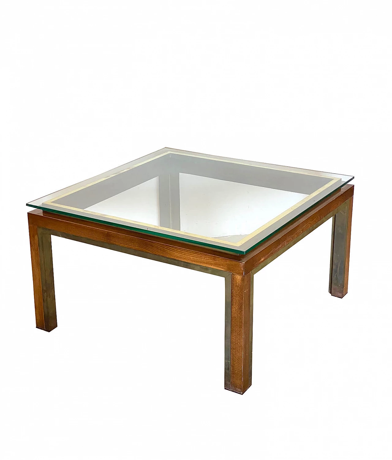 Coffee table with glass top, 1960s 1212690