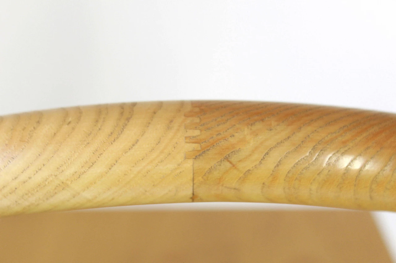 Trolley bar in solid oak and ash, 80s 1212838