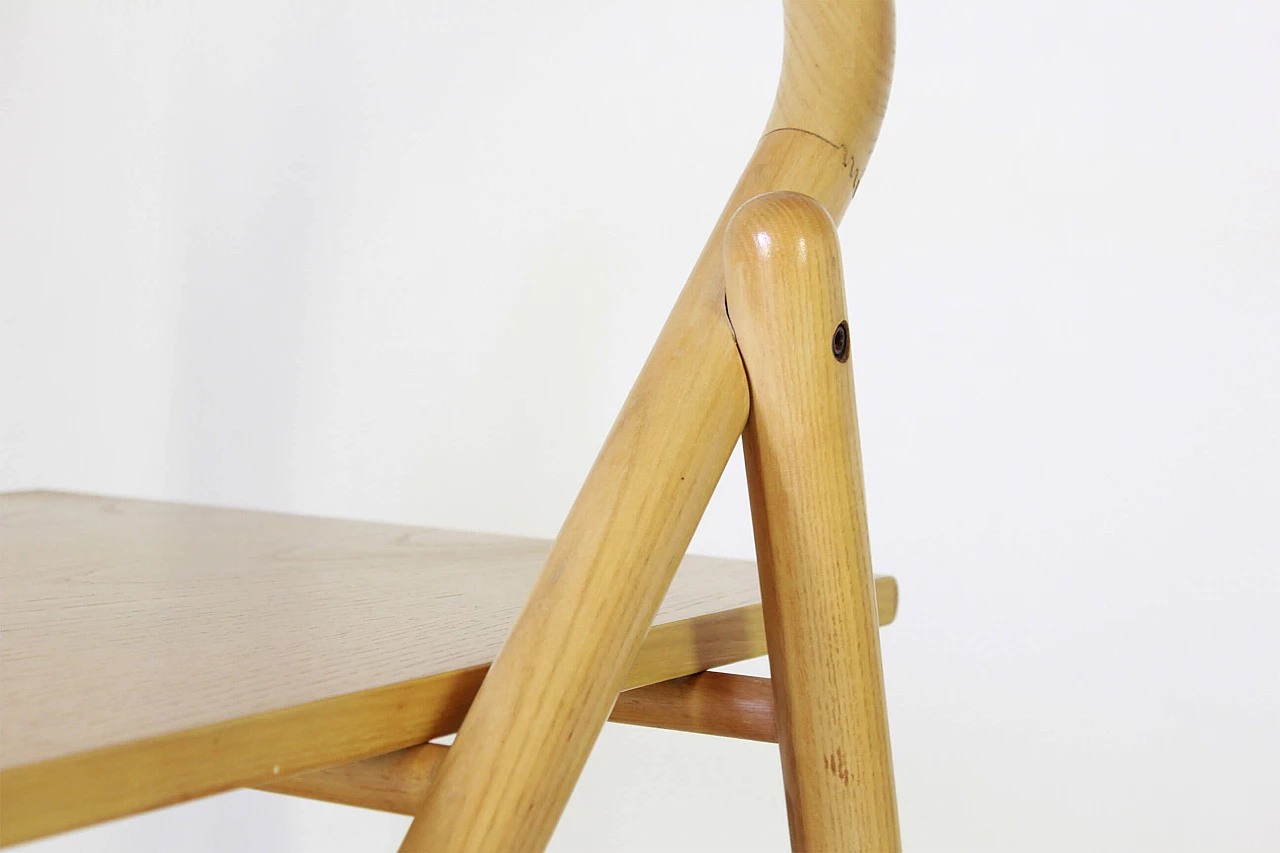 Trolley bar in solid oak and ash, 80s 1212843