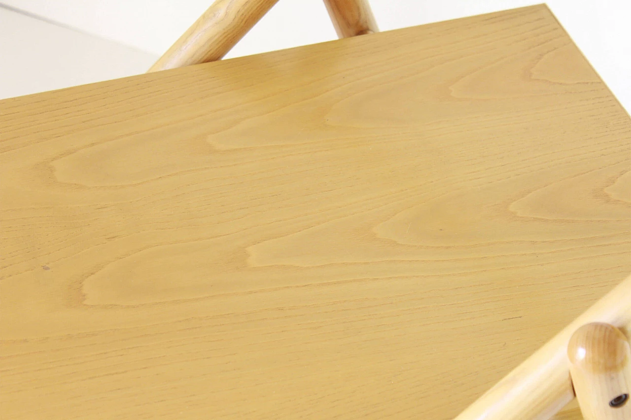 Trolley bar in solid oak and ash, 80s 1212845