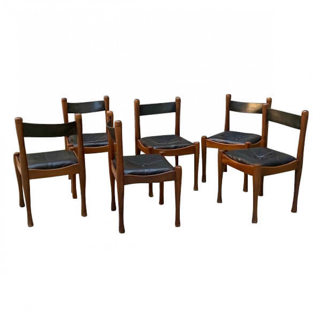 6 Dining chairs by Silvio Coppola for Bernini, 60s 1213476