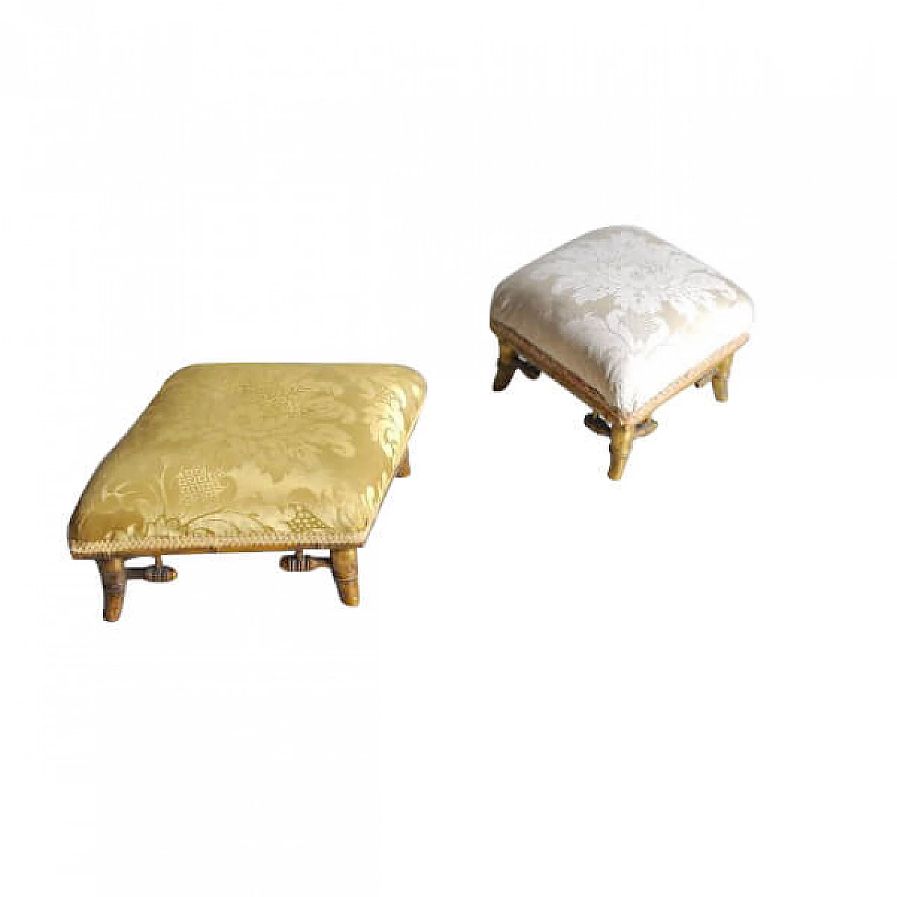 Pair of colonial ottomans, 20s 1213652