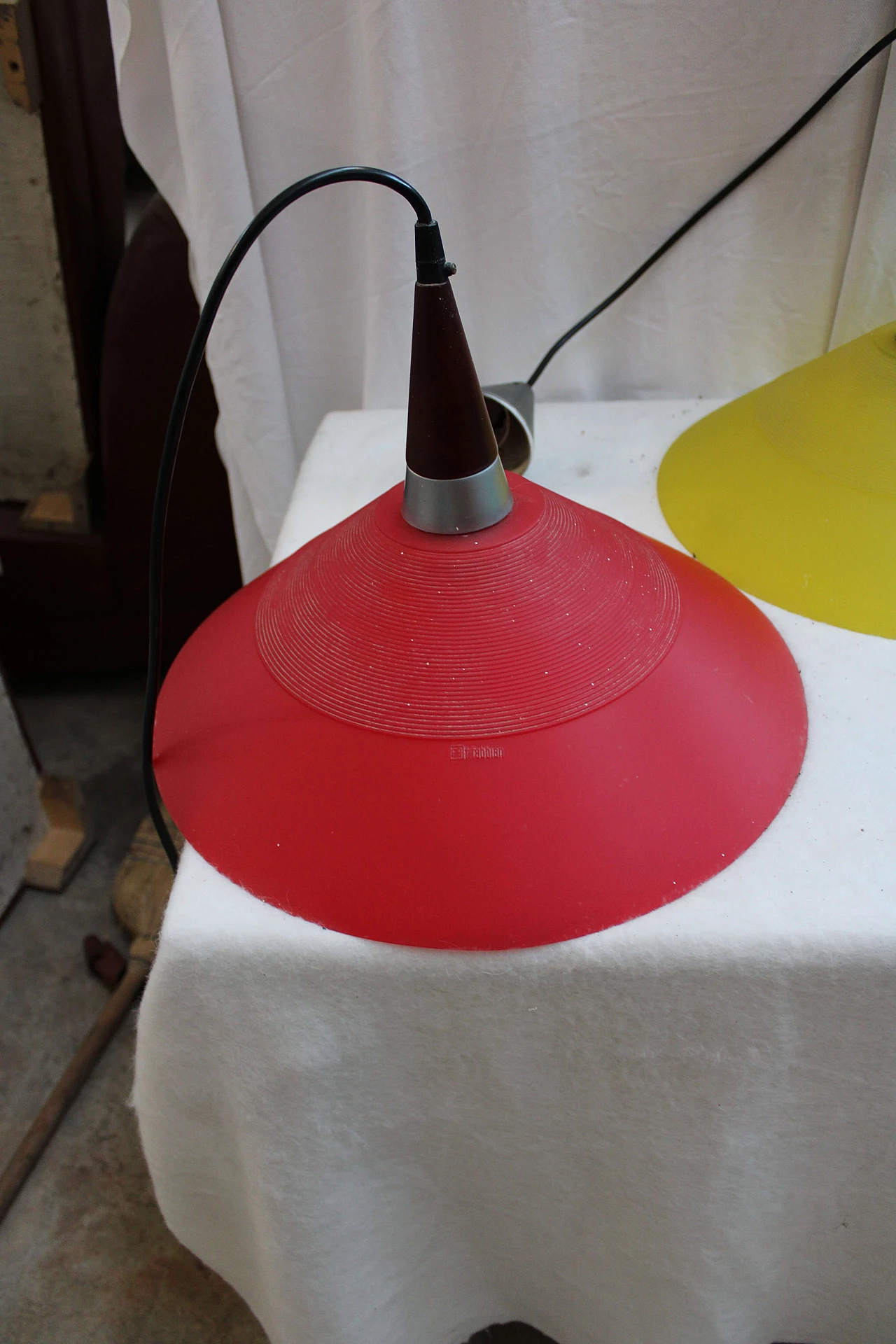 3 Lampade da soffitto in vetro di Murano di Fabbian, anni '80 1213736