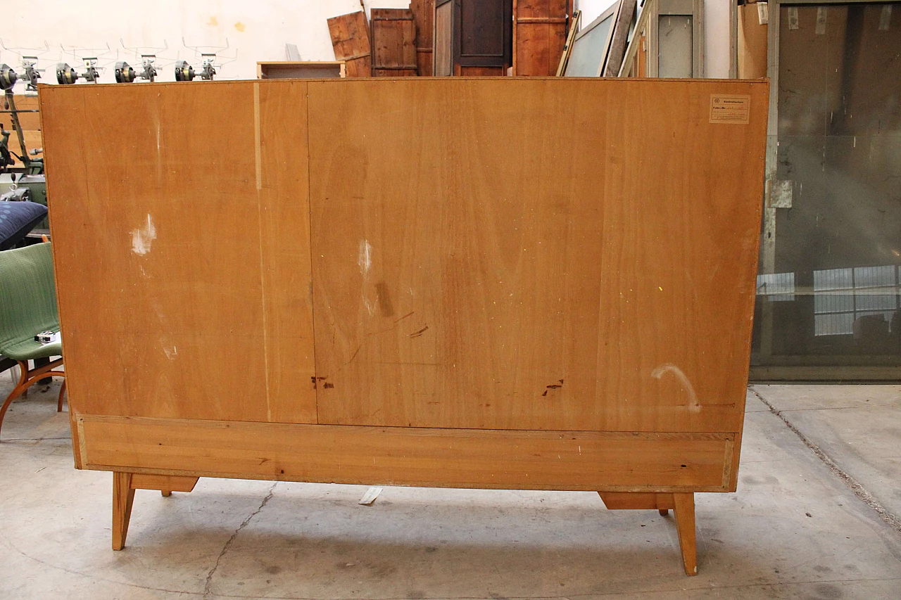 Sideboard in teak and maple, 50s 1213752