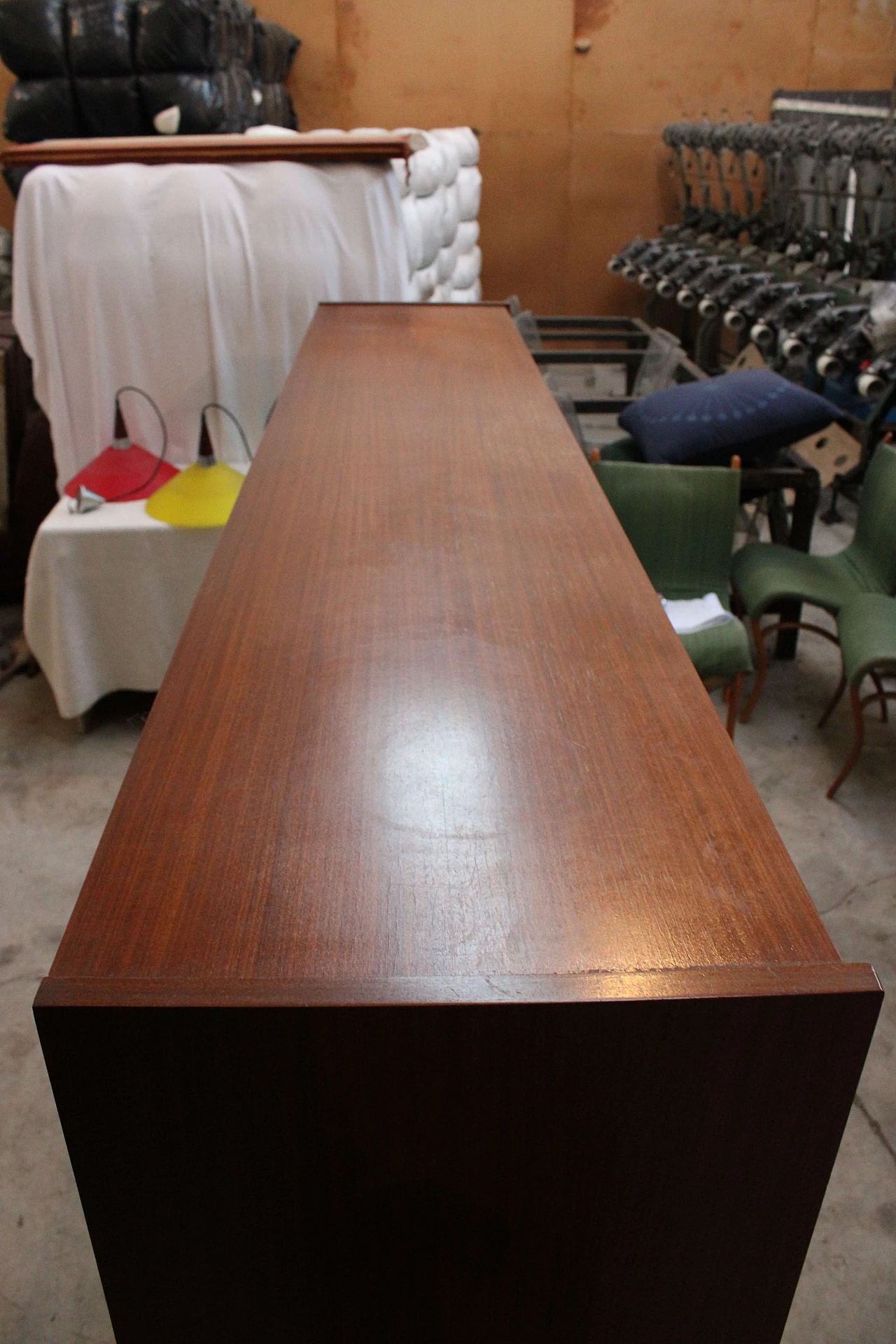 Sideboard in teak and maple, 50s 1213754