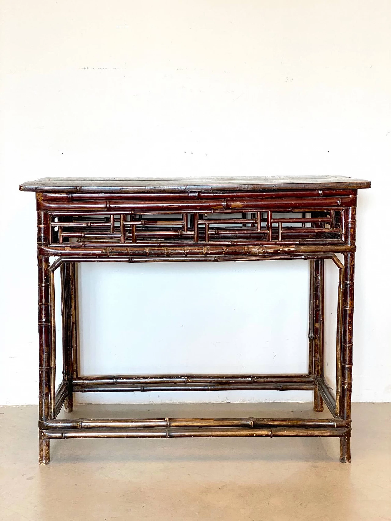 Cinese Bamboo console table, 19th century 1214095