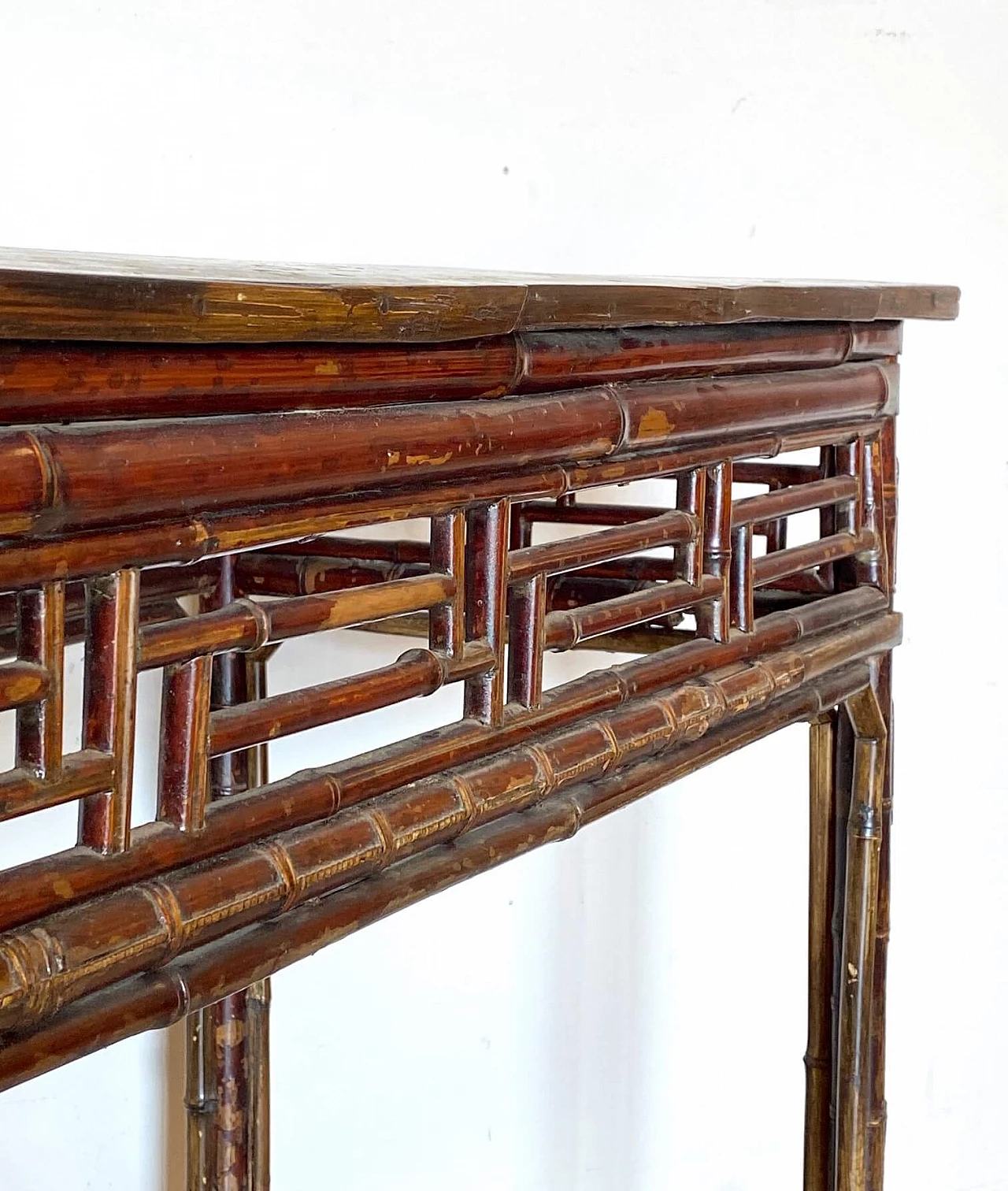 Cinese Bamboo console table, 19th century 1214101