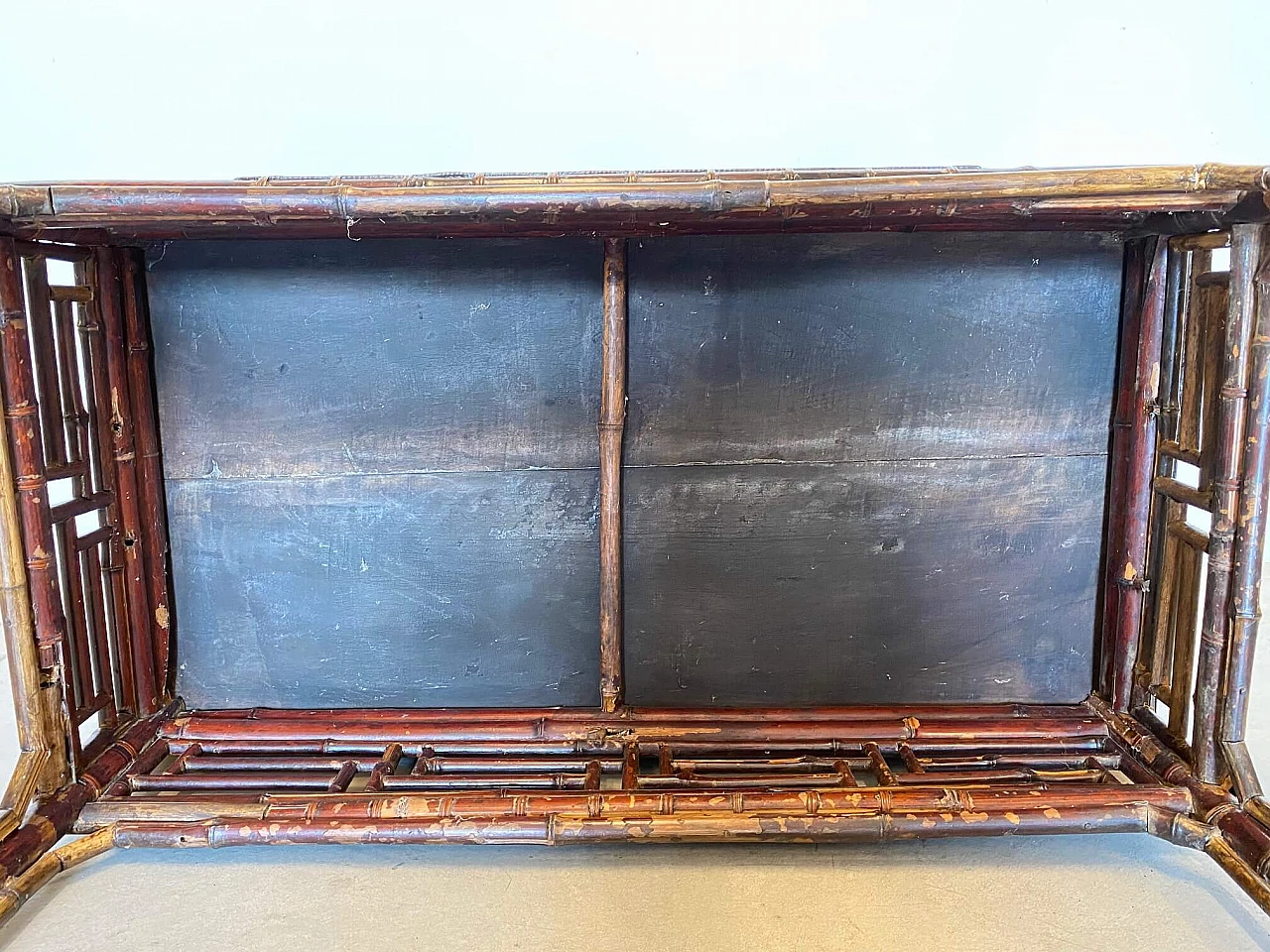 Antica consolle cinese in bambù, '800 1214114