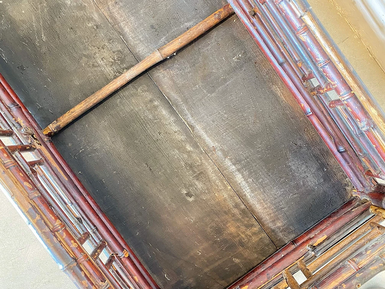 Antica consolle cinese in bambù, '800 1214117