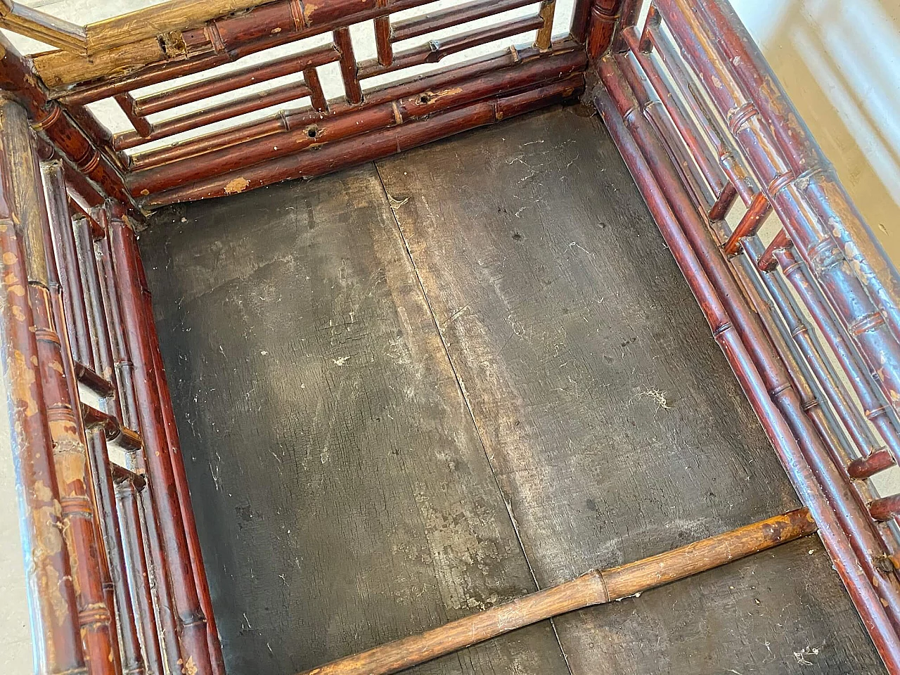 Antica consolle cinese in bambù, '800 1214118