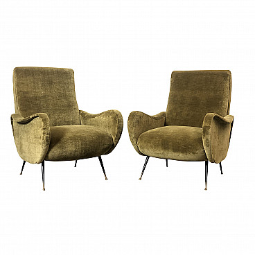Pair of armchairs Lady style, 1950s