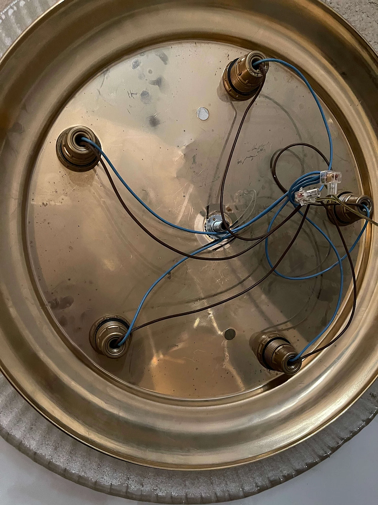 Murano glass ceiling lamp, 1970s 1214570