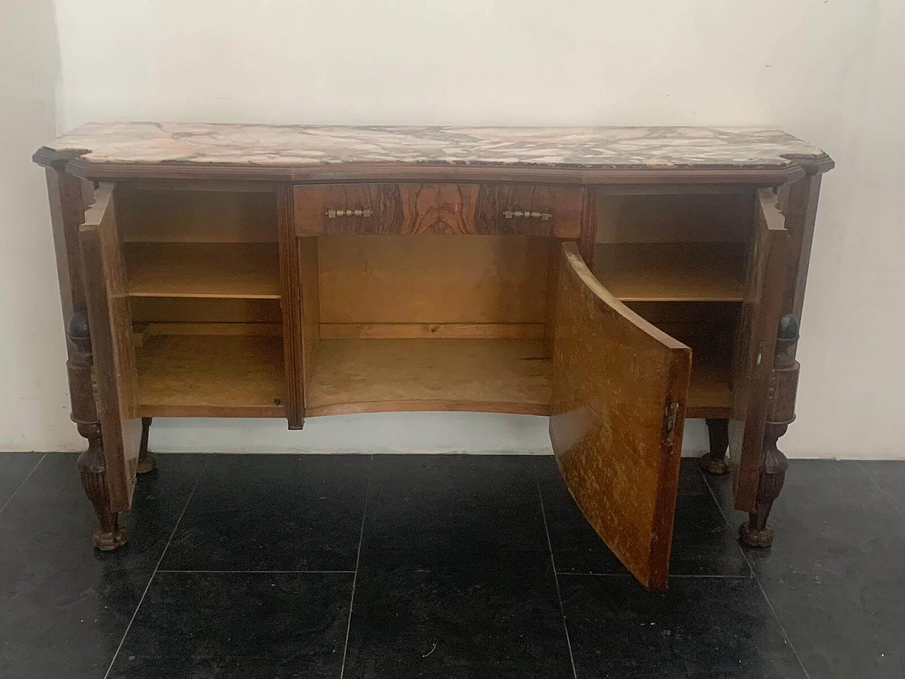 Credenza in palissandro, breccia e pietra medicea, anni '30 1215127