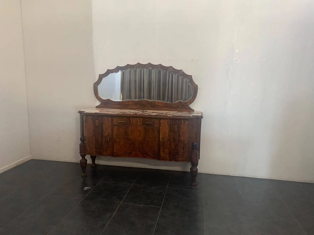 Art Deco rosewood sideboard with mirror, 1920s 1215130